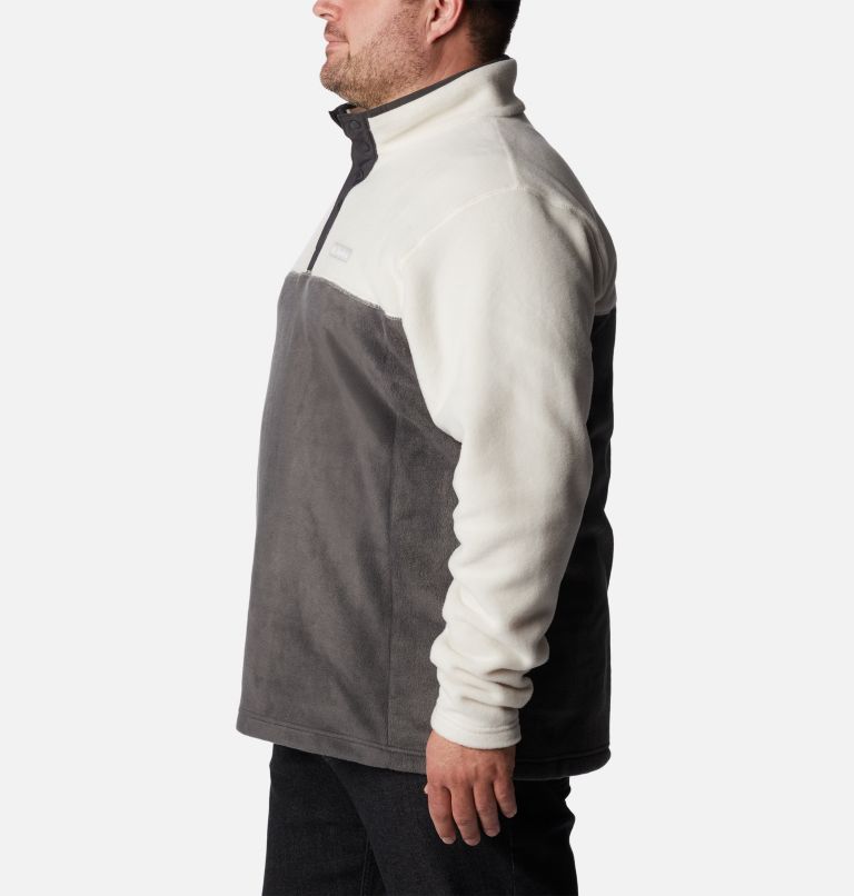 Men's Steens Mountain Half Snap Fleece - Extended Size, Color: Shark, Chalk, Shark, image 3