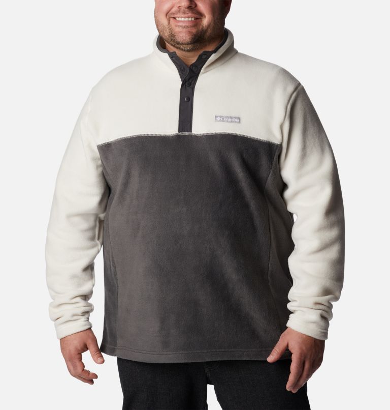 Men's Steens Mountain Half Snap Fleece - Extended Size, Color: Shark, Chalk, Shark, image 1