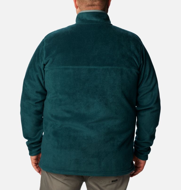 Thumbnail: Men's Steens Mountain Half Snap Fleece Pullover - Big, Color: Night Wave, Metal, image 2