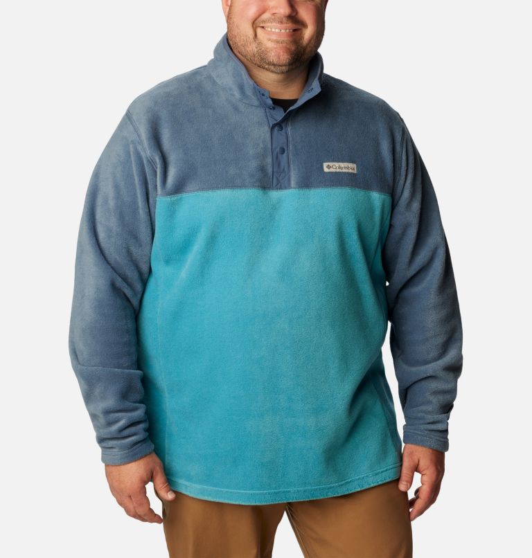 Men's Steens Mountain Half Snap Fleece Pullover - Big, Color: Shasta, Dark Mountain, image 1