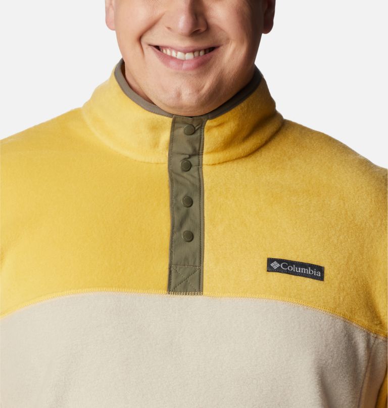 Men's Steens Mountain Half Snap Fleece - Extended Size, Color: Golden Nugget, Anct Fssl, Stone Green, image 4