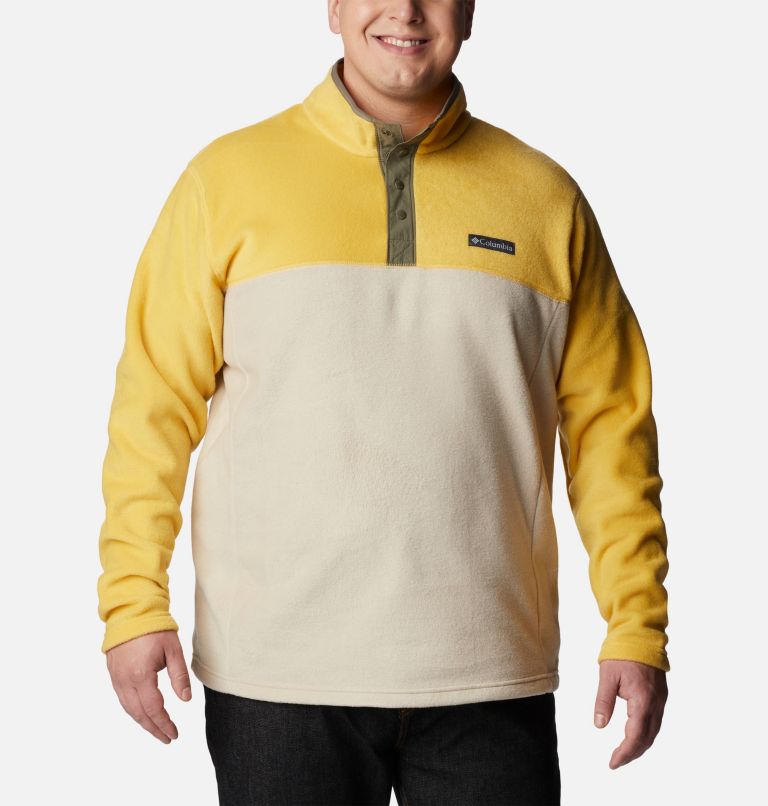 Men's Steens Mountain Half Snap Fleece - Extended Size, Color: Golden Nugget, Anct Fssl, Stone Green, image 1