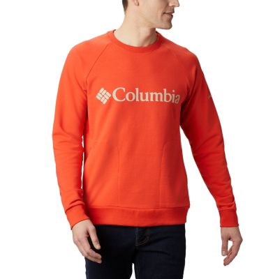 Maglietta girocollo Lodge&trade; da uomo Columbia Lodge&trade; Crew | 160 | S, Wildfire, Fossil, front