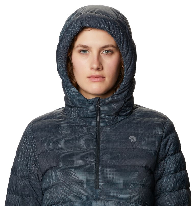 Women's Rhea Ridge/2 Pullover, Color: Dark Storm Woven Print, image 4