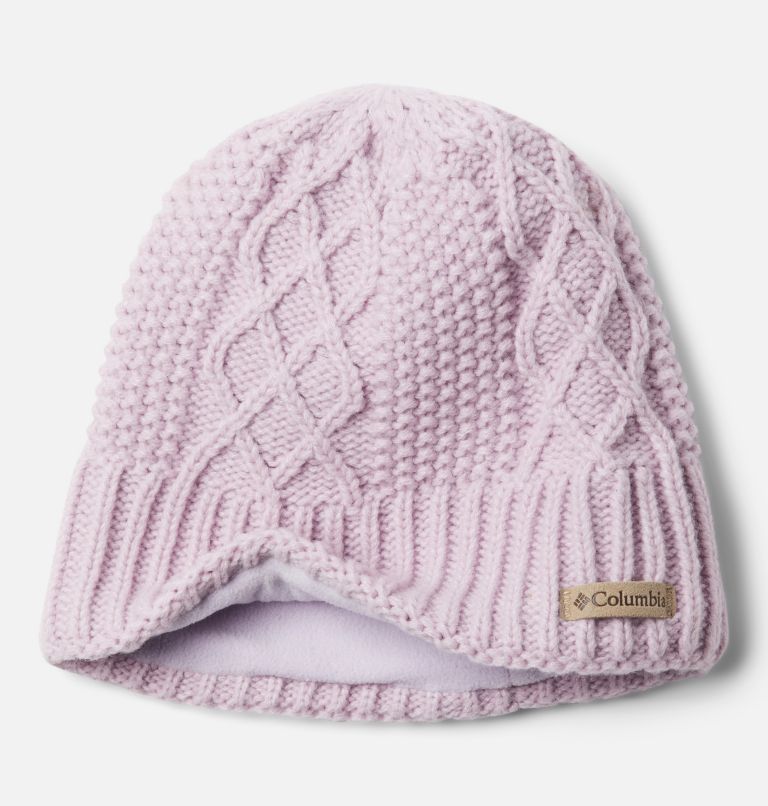 Thumbnail: Cabled Cutie Beanie II, Color: Pale Lilac, image 2