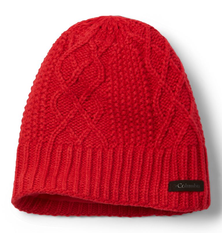 Cabled Cutie Beanie II, Color: Red Lily, image 1