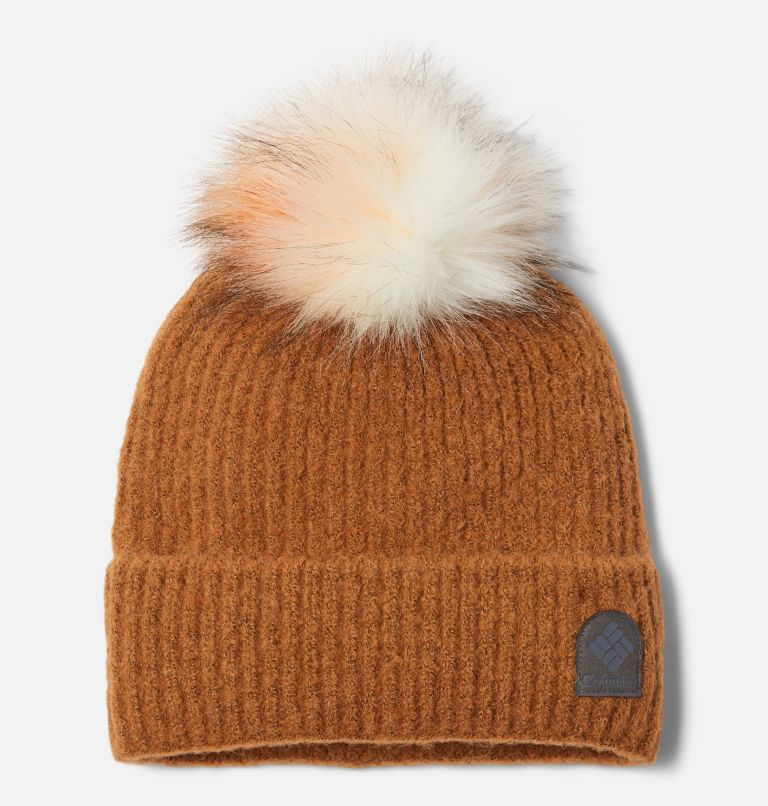 Winter Blur Pom Pom Beanie, Color: Camel Brown, image 1