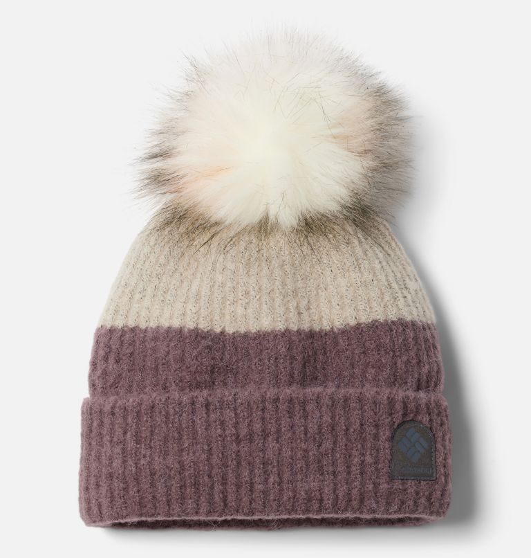 Columbia Winter Blur Pom Pom Beanie (Beach/Red Lily) Beanies