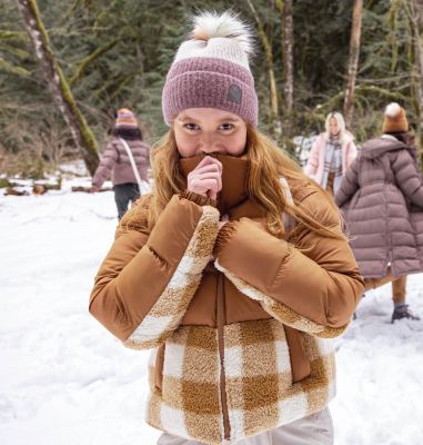 Columbia Winter Blur Pom Pom beanie in green