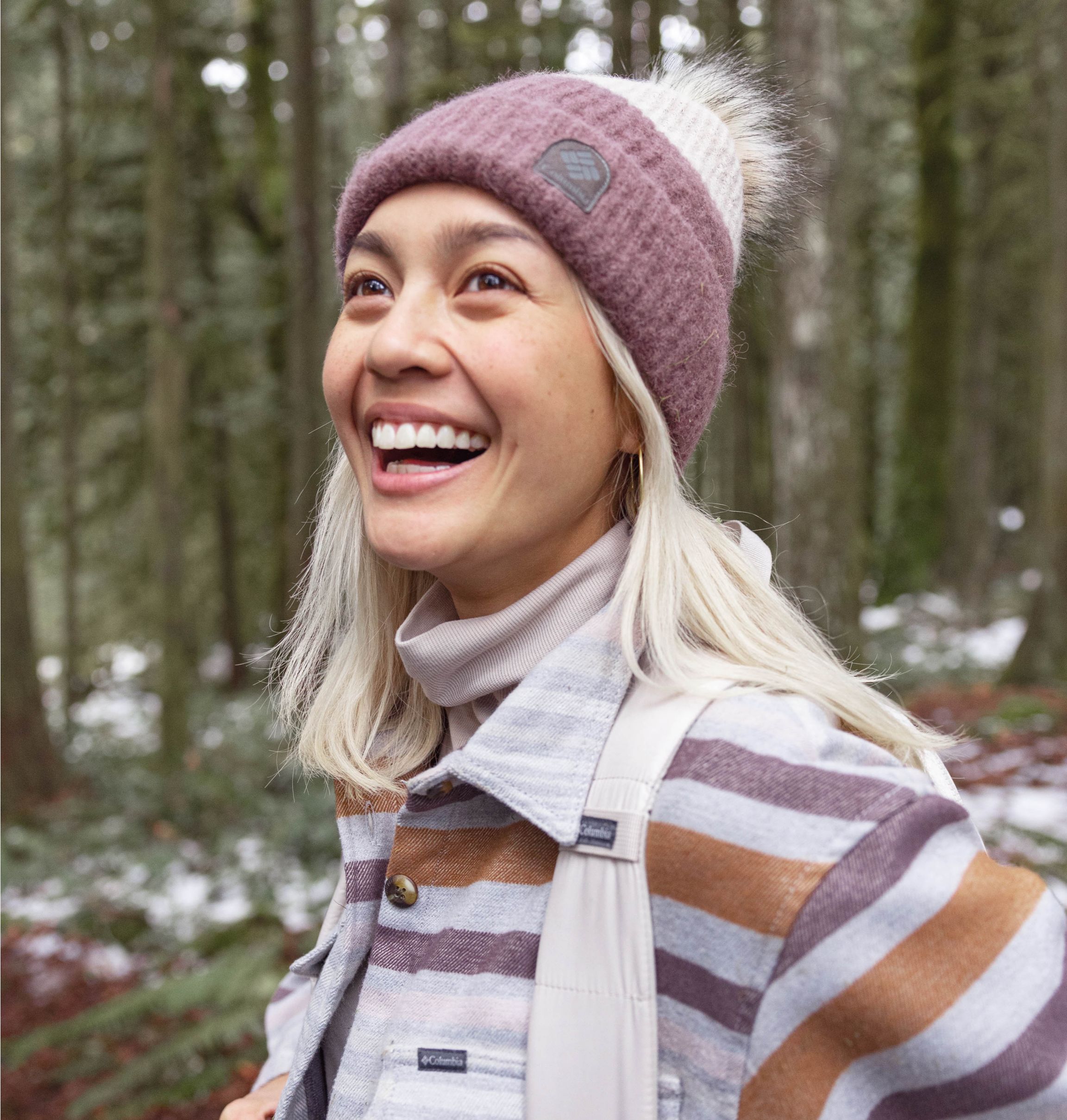 The North Face Logo Box Pom Beanie