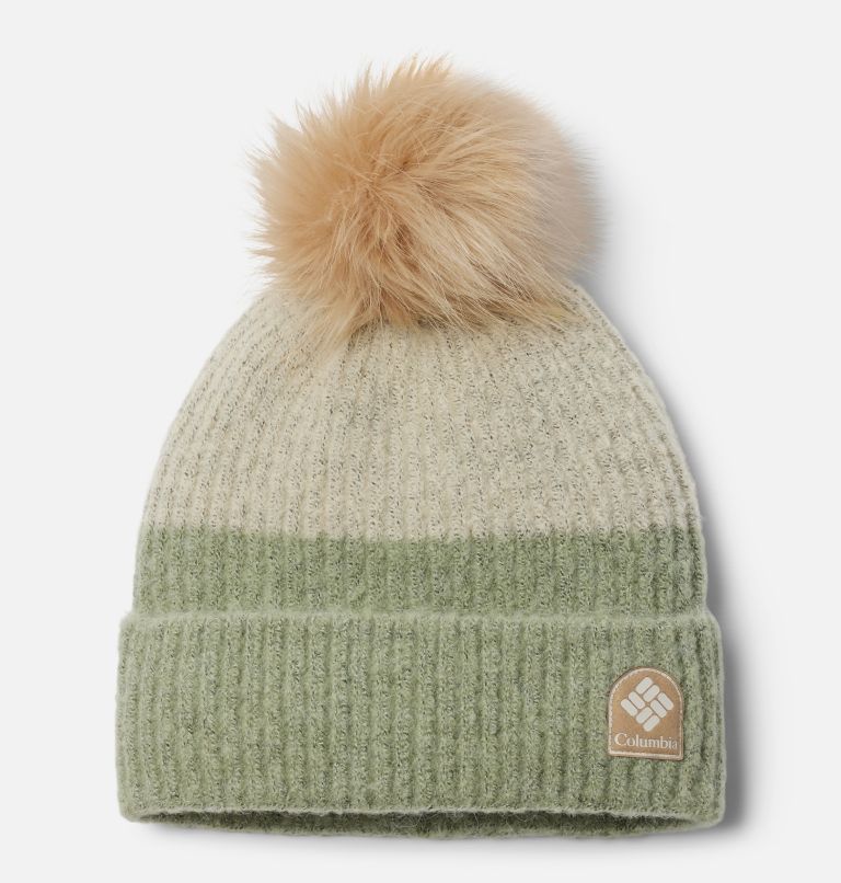 Winter Blur Pom Pom Beanie, Color: Safari, Chalk, image 1