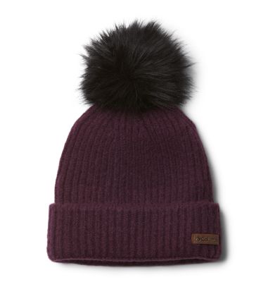 Unisex Winter Blur&trade; Pom Pom Beanie Winter Blur&trade; Pom Pom Beanie | 607 | O/S, Black Cherry, front