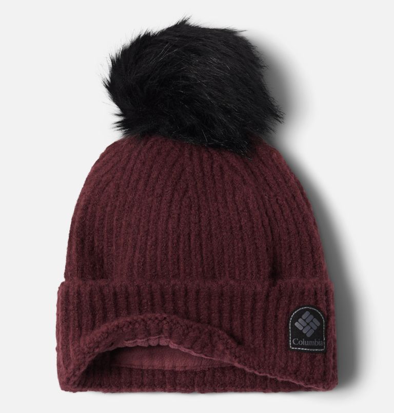 Winter Blur Pom Pom Beanie, Color: Malbec, image 2
