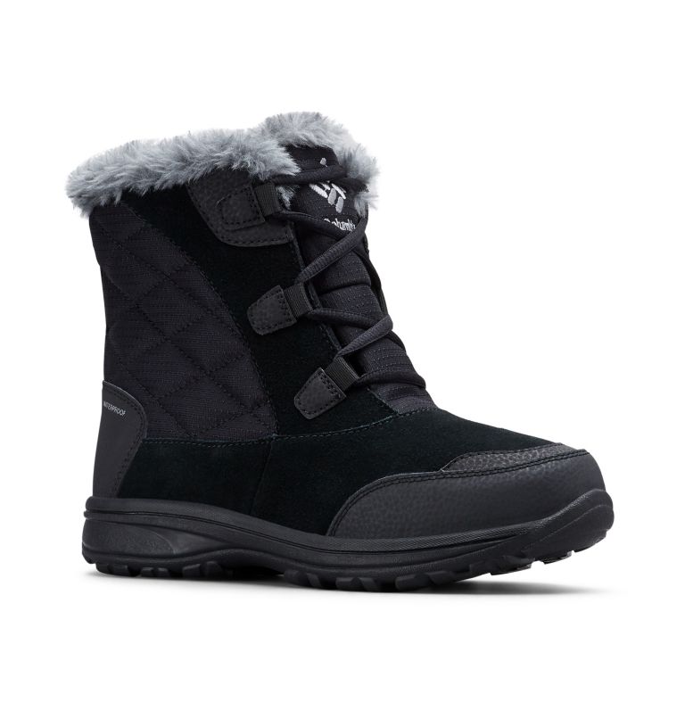 Thumbnail: Women's Ice Maiden Shorty Boot, Color: Black, Columbia Grey, image 2