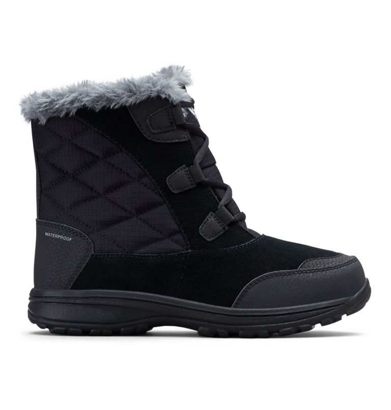 Women's Ice Maiden Shorty Boot, Color: Black, Columbia Grey, image 1