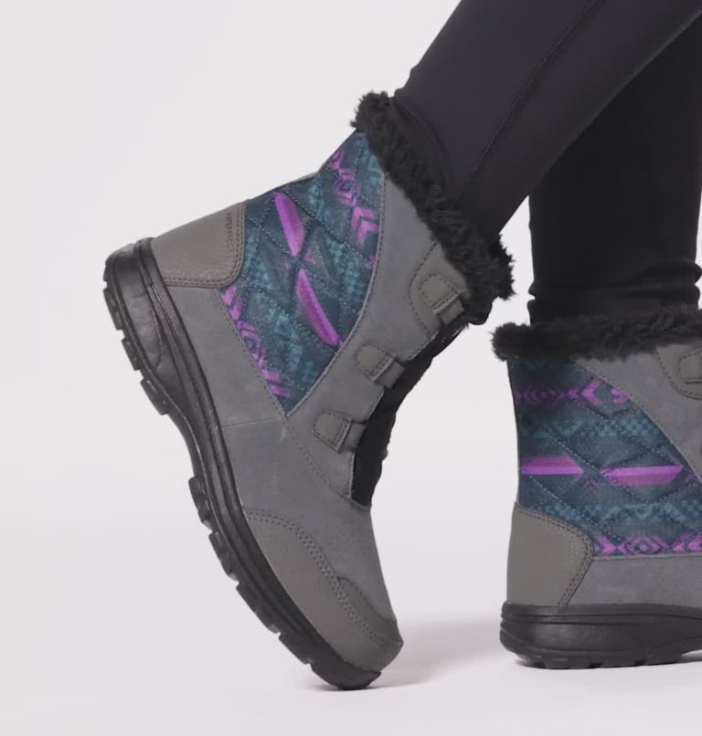 Women's Ice Maiden Shorty Boot, Color: Grill, Dark Lavender