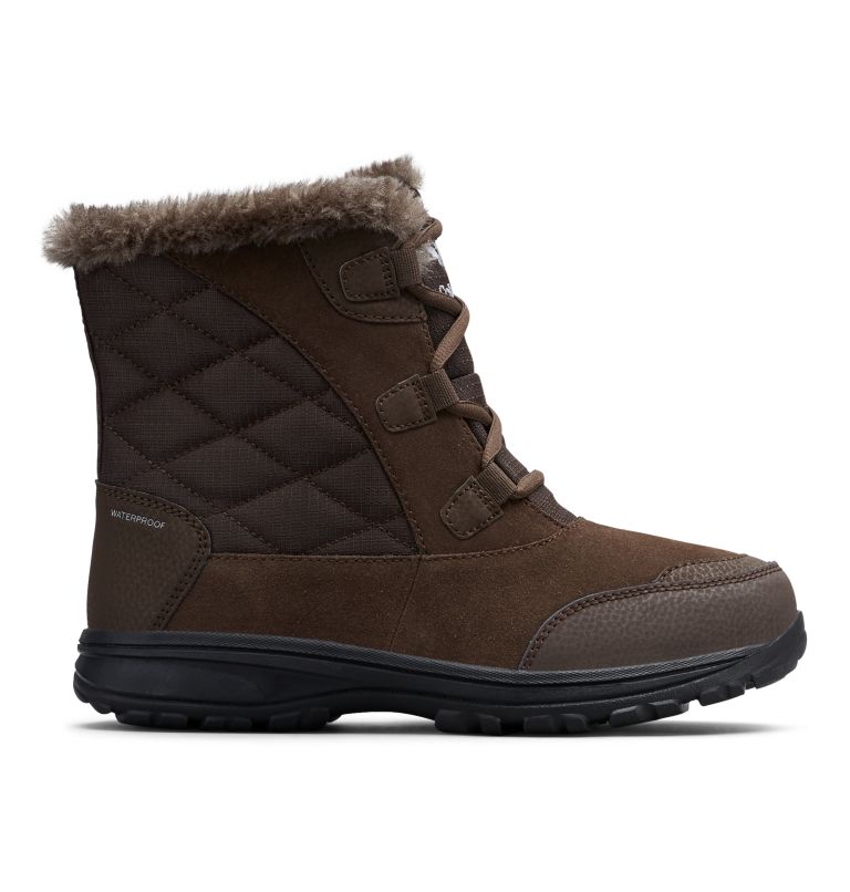 Thumbnail: Women's Ice Maiden Shorty Boot, Color: Cordovan, Columbia Grey, image 1
