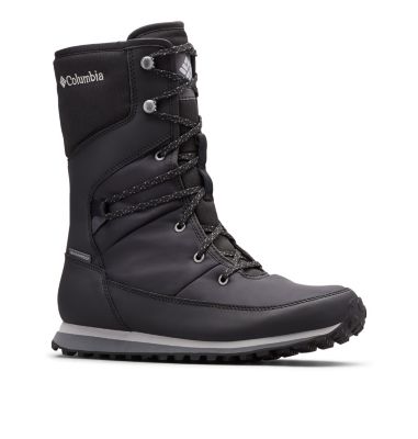 Women's Wheatleigh&trade; Mid Winter Boot WHEATLEIGH&trade; MID | 010 | 5, Black, Columbia Grey, 3/4 front