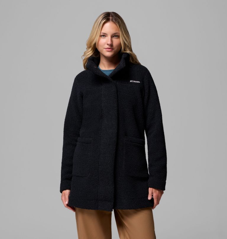 Women's Panorama Long Jacket, Color: Black, image 1