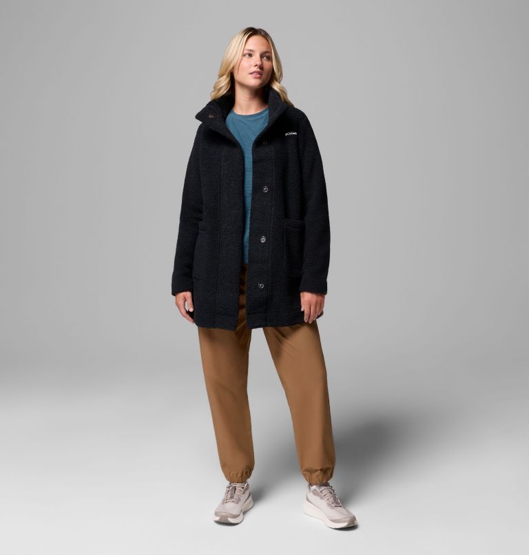 Women's Panorama Long Jacket, Color: Black, image 2