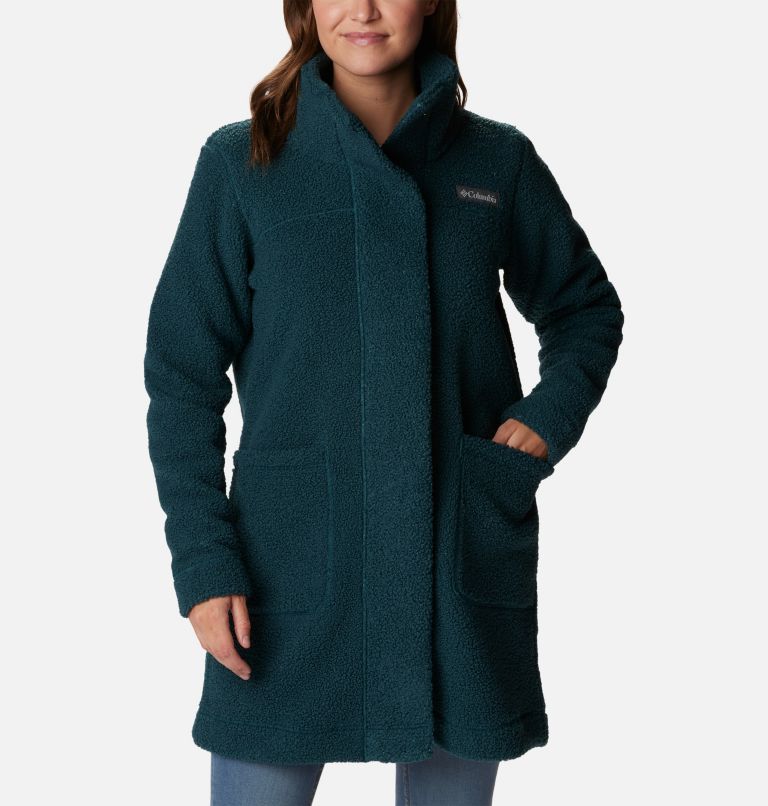 Women's Panorama Long Jacket, Color: Night Wave, image 1