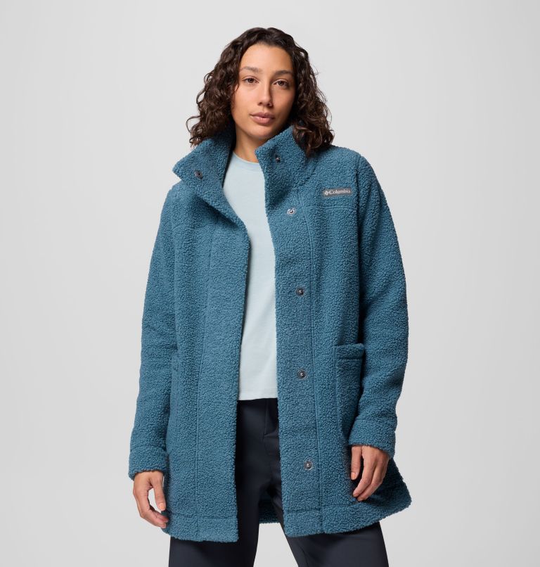 Women's Panorama Long Jacket, Color: Everblue, image 5