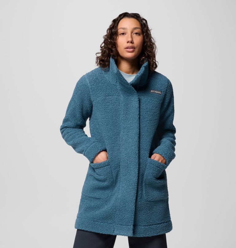 Women's Panorama Long Jacket, Color: Everblue, image 1