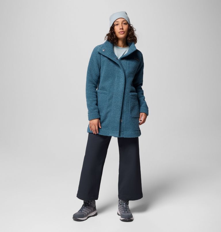 Women's Panorama Long Jacket, Color: Everblue, image 2