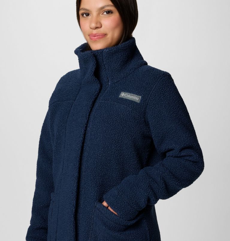 Women's Panorama Long Jacket, Color: Collegiate Navy, image 6