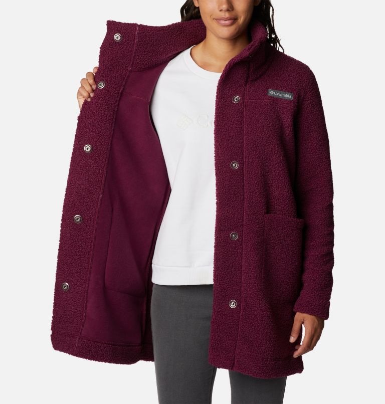 Panorama Long Jacket | 616 | XL, Color: Marionberry, image 5