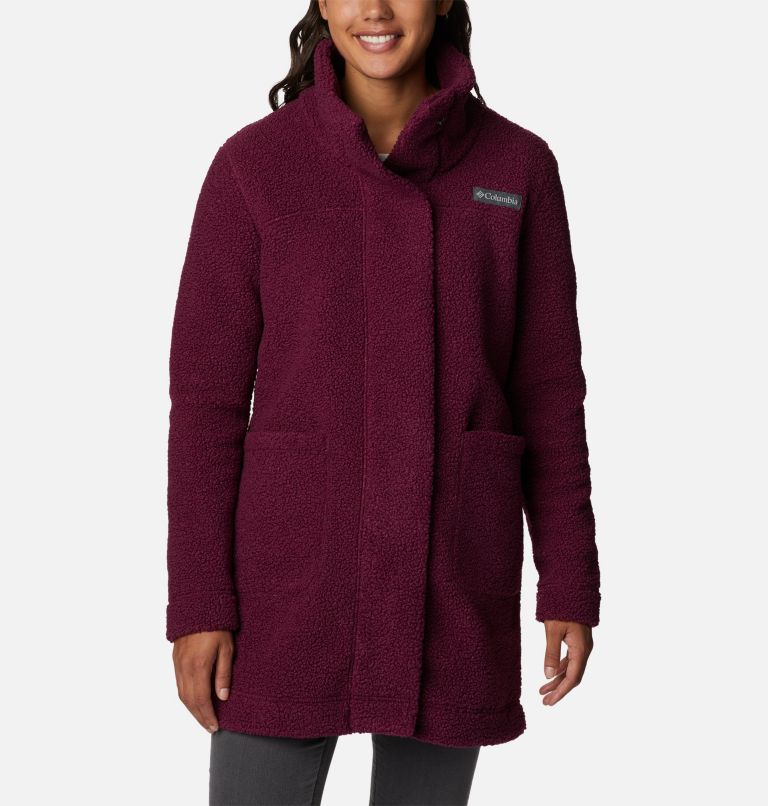 Women's Panorama Long Jacket, Color: Marionberry, image 1