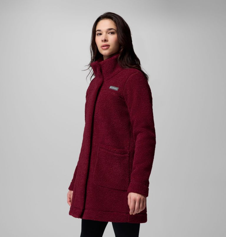 Women's Panorama Long Jacket, Color: Rich Wine, image 4