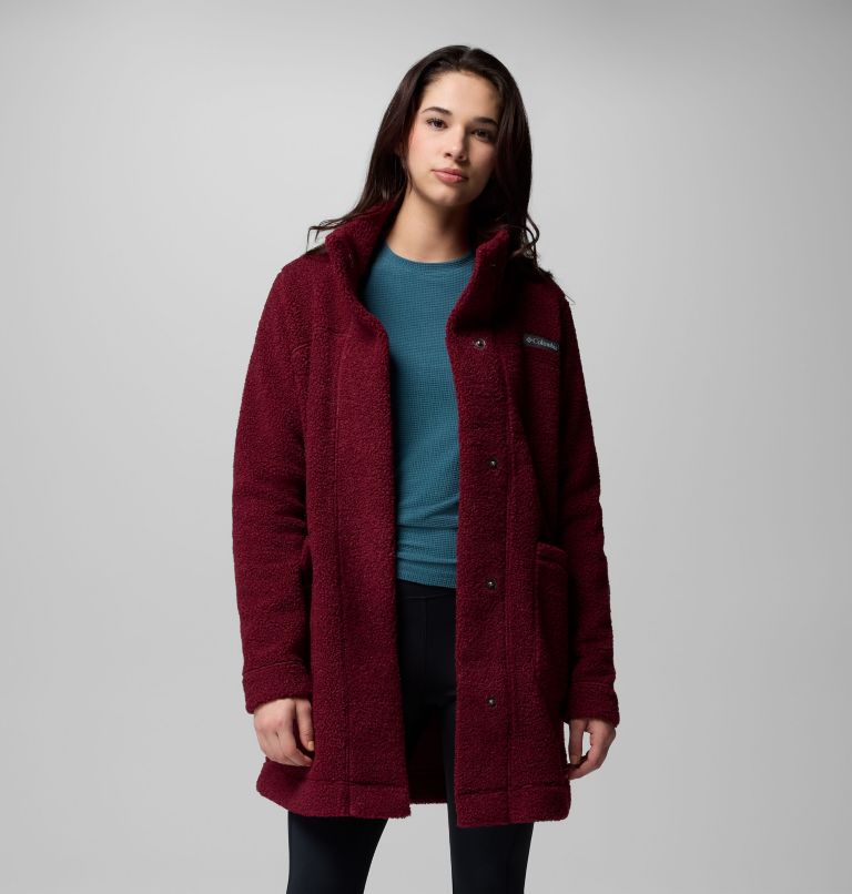 Women's Panorama Long Jacket, Color: Rich Wine, image 7