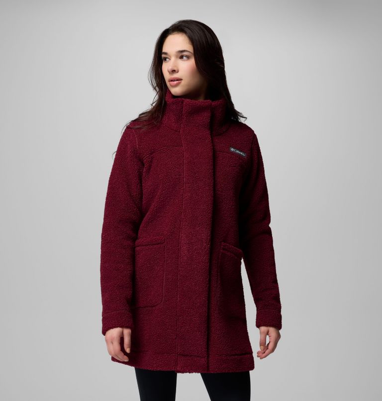 Women's Panorama Long Jacket, Color: Rich Wine, image 1