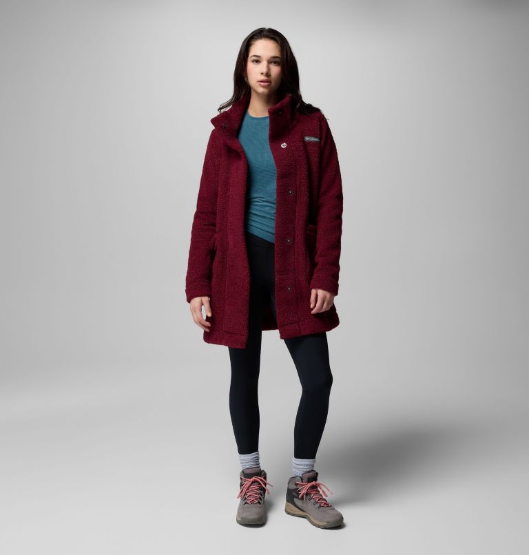 Women's Panorama Long Jacket, Color: Rich Wine, image 2