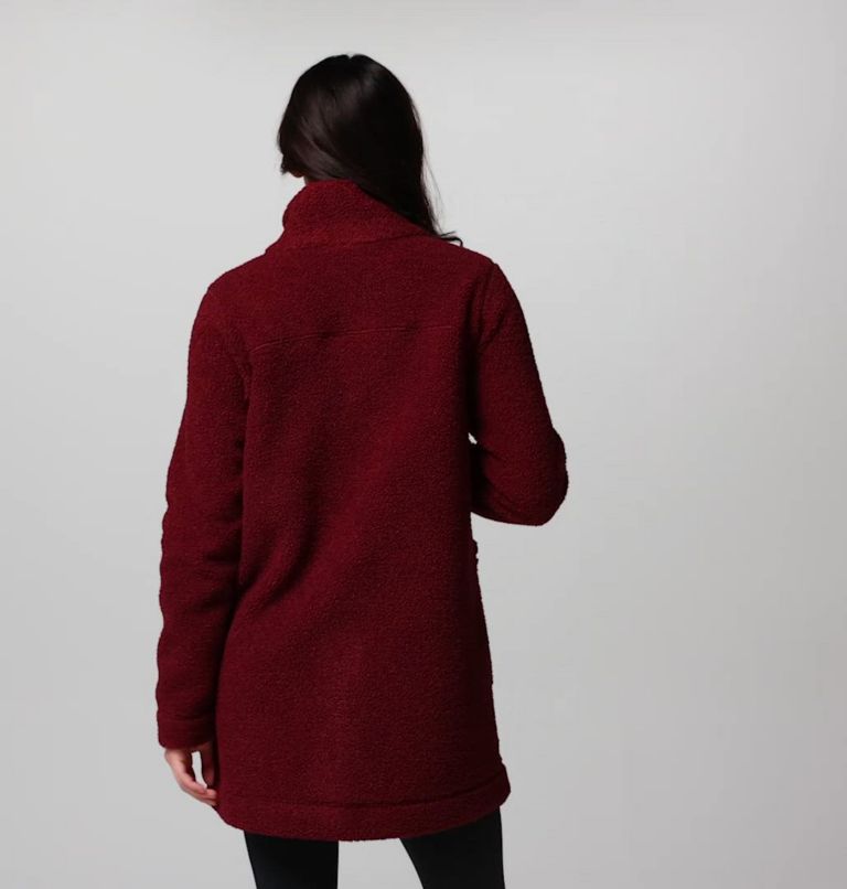 Women's Panorama Long Jacket, Color: Rich Wine