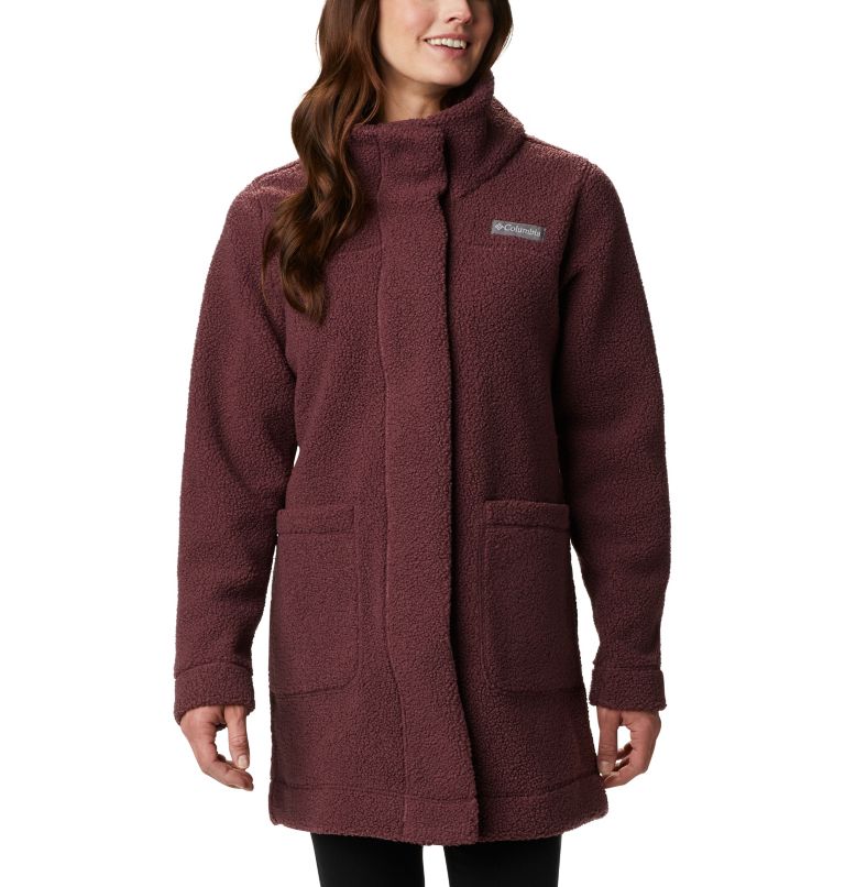 Manteau long Panorama pour femme, Color: Malbec, image 1