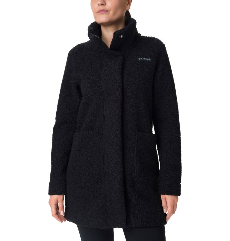 Full length fleece outlet coat