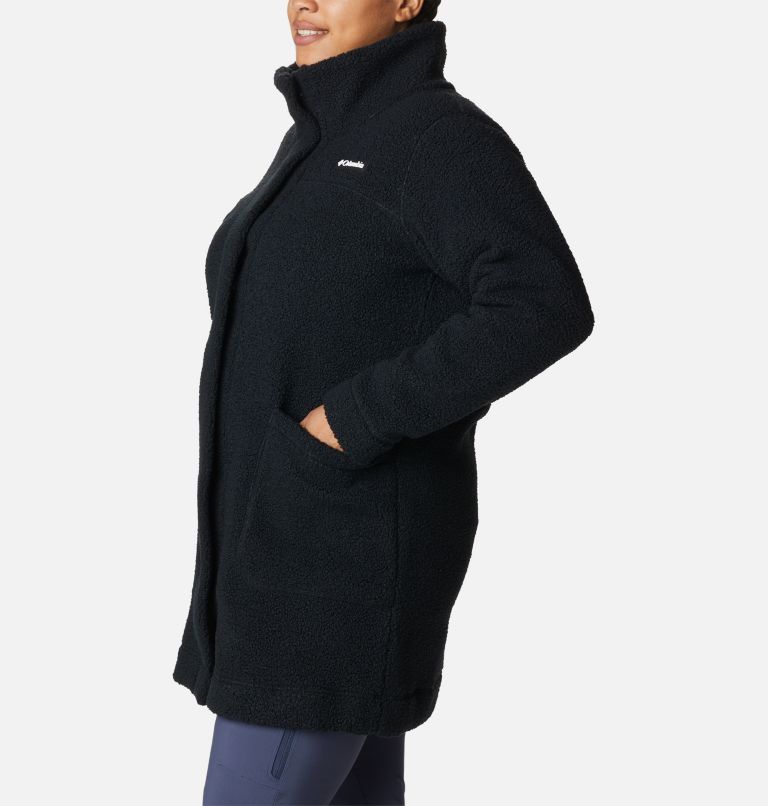 Thumbnail: Women's Panorama Long Jacket - Plus Size, Color: Black, image 3