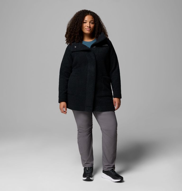 Manteau long Panorama Femme - Grandes tailles, Color: Black, image 2