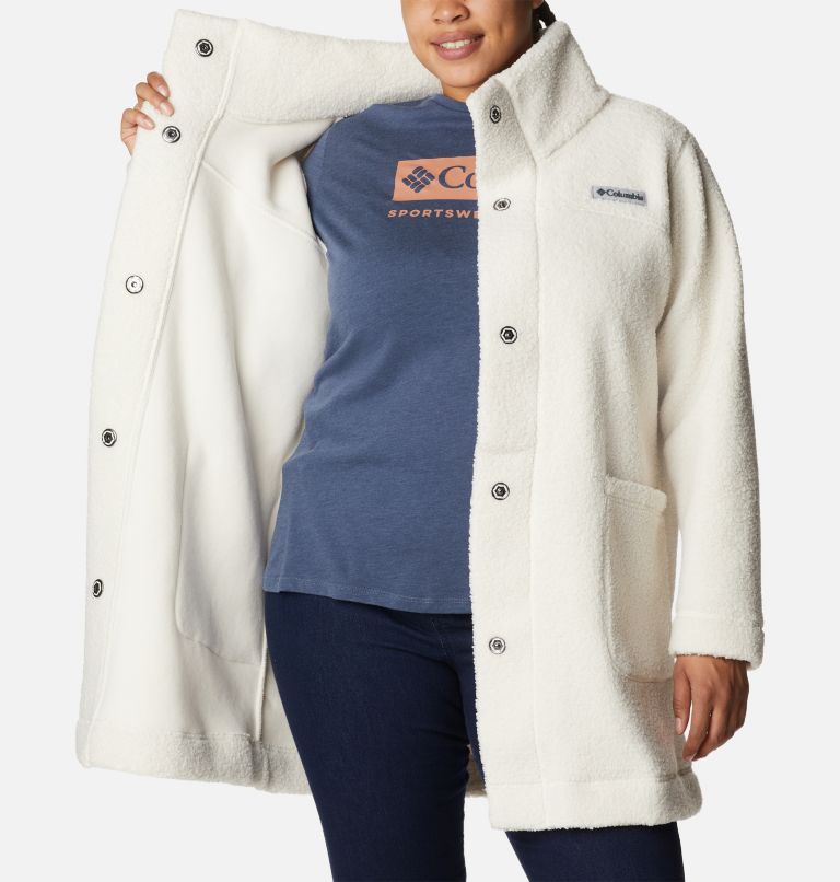 Thumbnail: Women's Panorama Long Jacket - Plus Size, Color: Chalk, image 5