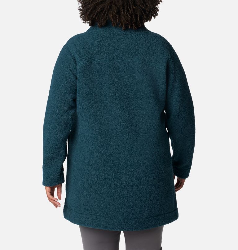 Thumbnail: Women's Panorama Long Jacket - Plus Size, Color: Night Wave, image 2