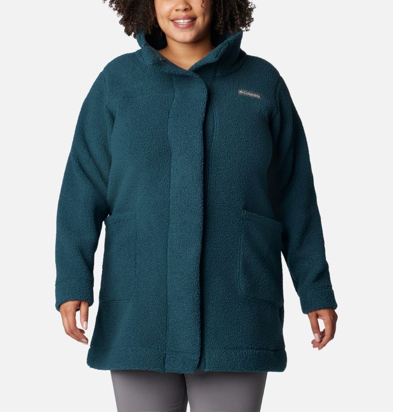 Women's Panorama Long Jacket - Plus Size, Color: Night Wave, image 1