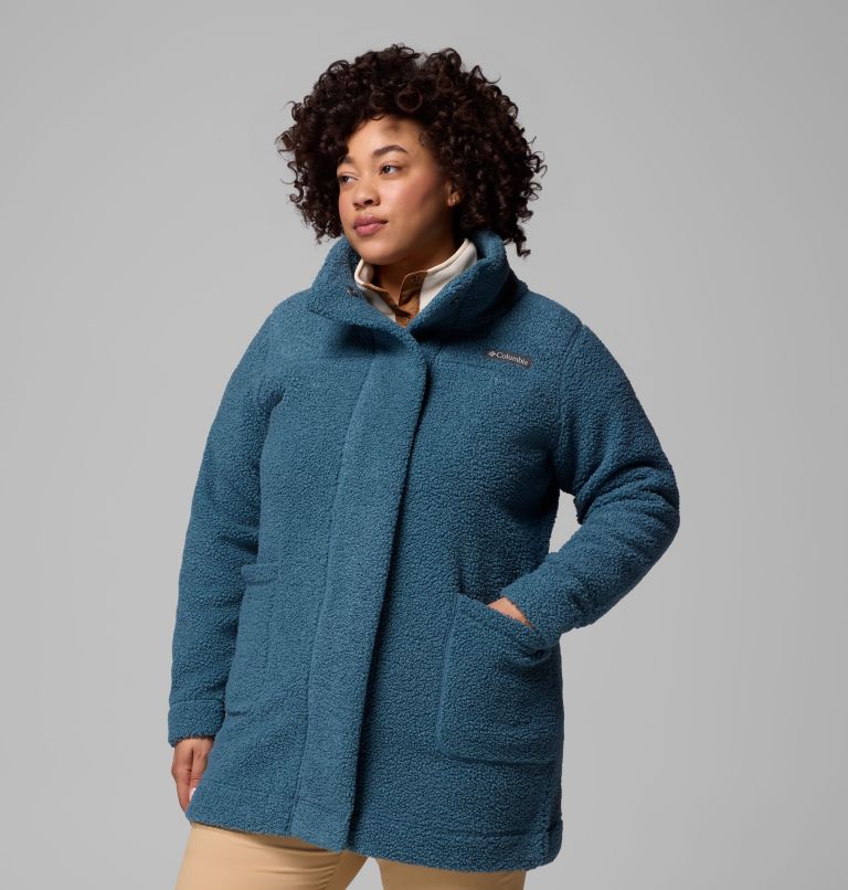 Women's Panorama Long Jacket - Plus Size, Color: Everblue, image 4
