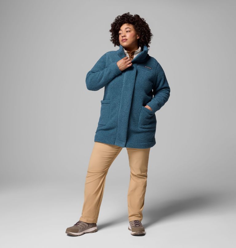 Women's Panorama Long Jacket - Plus Size, Color: Everblue, image 2
