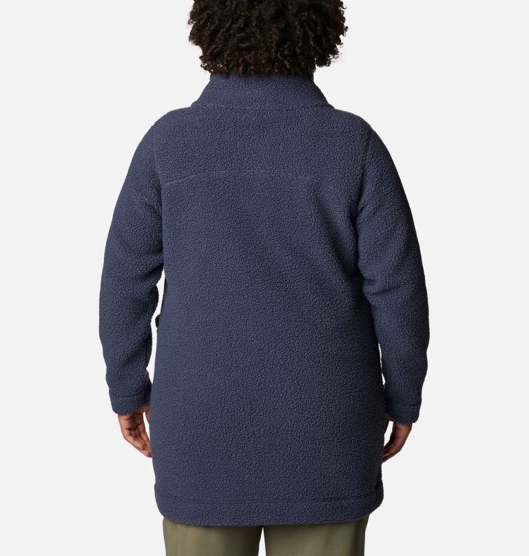 Thumbnail: Women's Panorama Long Jacket - Plus Size, Color: Nocturnal, image 2