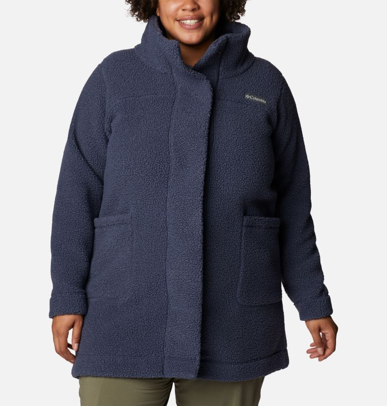 Women's Panorama Long Jacket - Plus Size, Color: Nocturnal, image 1