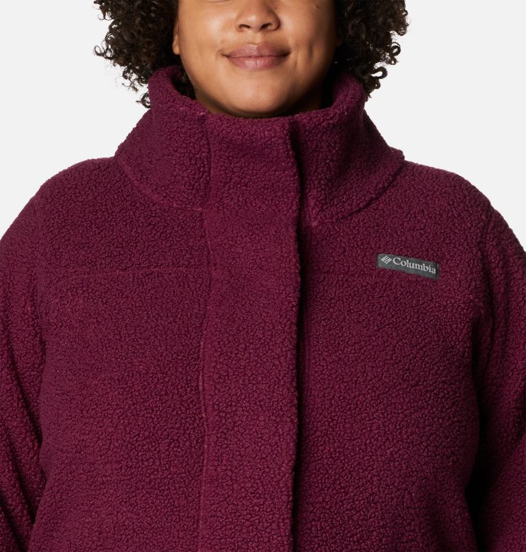 Women's Panorama Long Jacket - Plus Size, Color: Marionberry, image 4