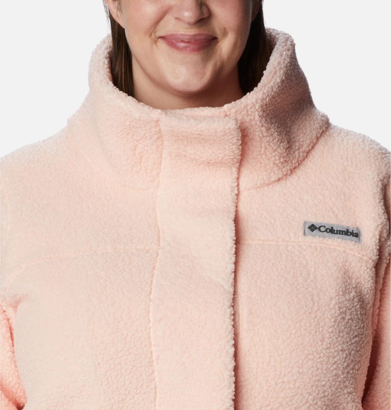 Thumbnail: Women's Panorama Long Jacket - Plus Size, Color: Peach Blossom, image 4
