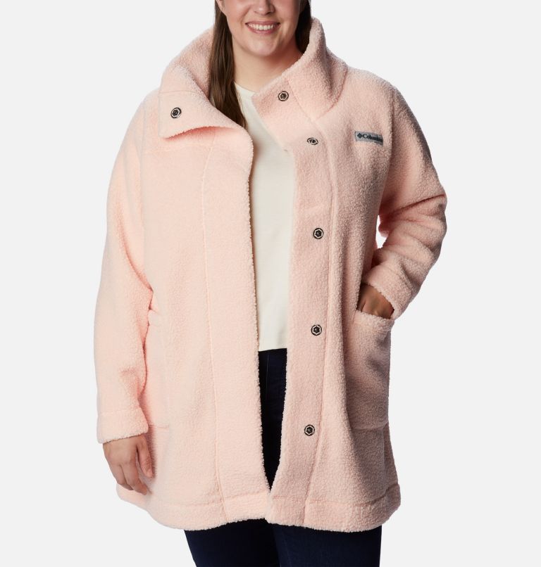 Women's Panorama Long Jacket - Plus Size, Color: Peach Blossom, image 6